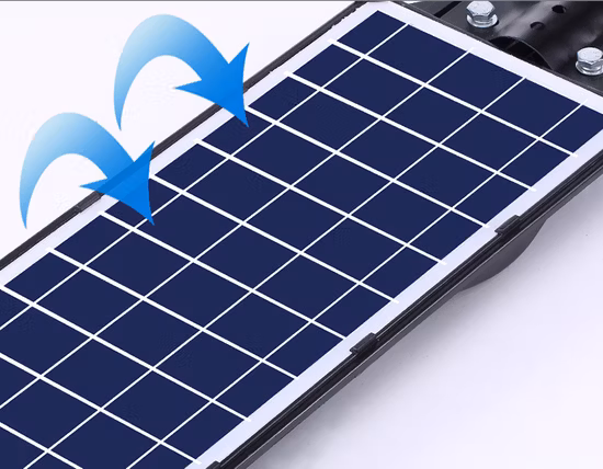 Водонепроницаемая панель 30 Вт «Все в одном» с датчиком на столбе, настенном уличном светодиодном солнечном свете на улице