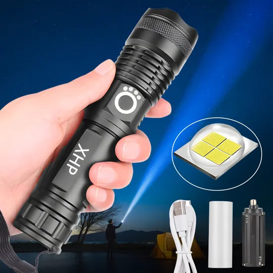 Super Bright Powerful Tactical Zoomable 5 Modes Waterproof LED Flashlights